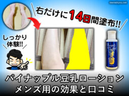 【体験14日目】パイナップル豆乳ローション メンズ用の効果-口コミ-00