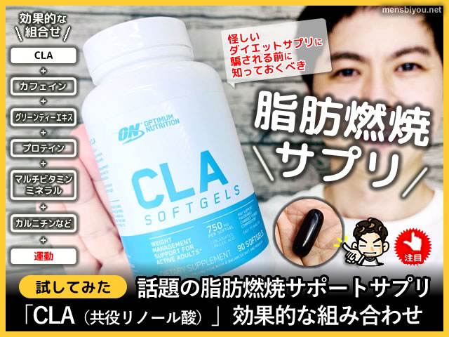 【試してみた】脂肪燃焼サポートサプリ「CLA」効果的な組み合わせ-00