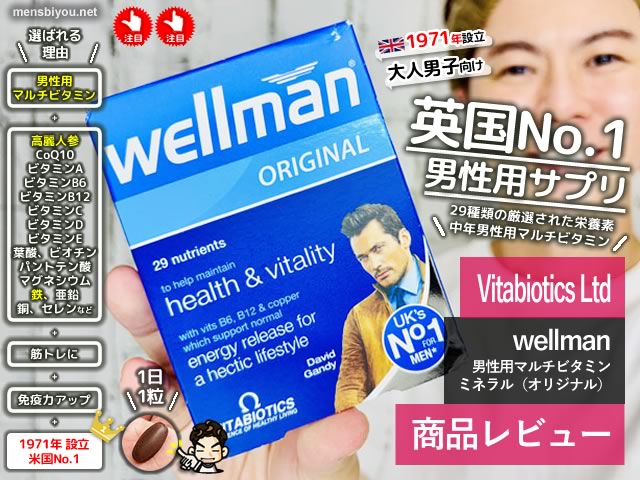 【英国No.1】男性用マルチビタミン「ウェルマン」サプリ効果-筋トレ-00