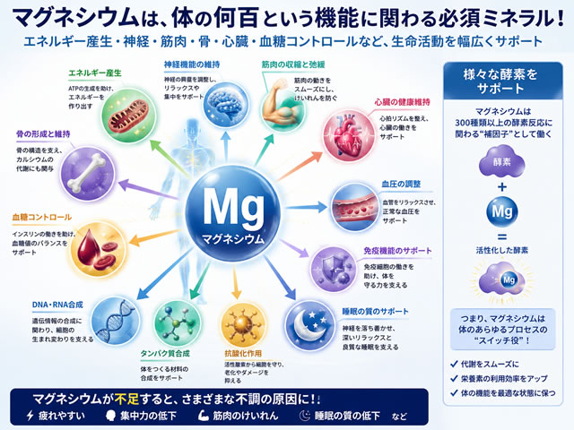 【マグネシウムの選び方】種類・特徴・飲み方を解説｜L-トレオン酸マグネシウムとMagtein®とは？ADHDとの関係-03