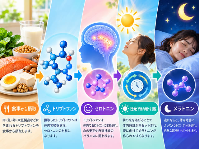 【朝のタンパク質が睡眠の質を高める？】食べるだけでメラトニンは作れるのか？食事だけじゃ足りない｜iHerbサプリ効果-04